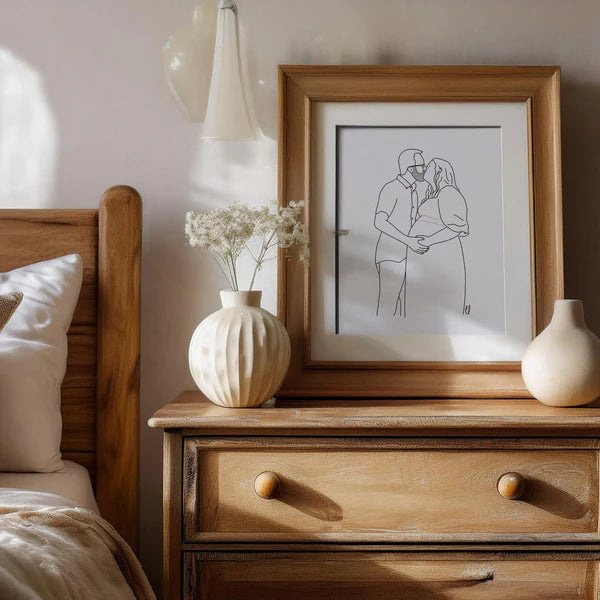 Custom One Line Drawing Digital Download