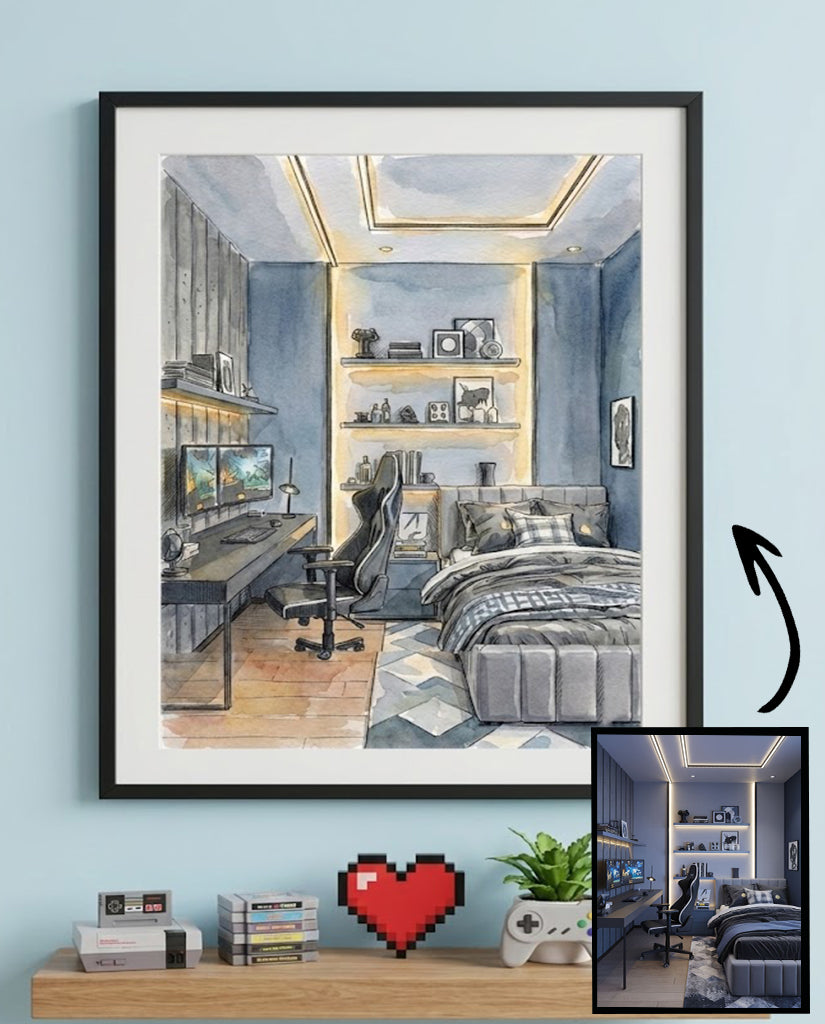 Custom Your Favorite Space Setup Portrait (Digital Download)