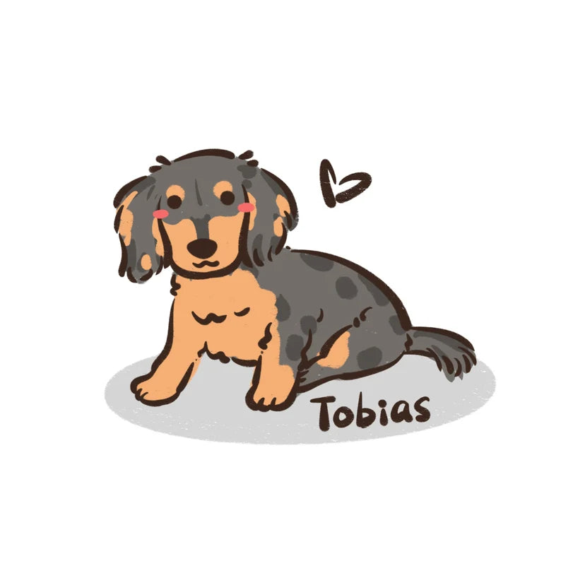 Custom Kawaii Pet Doodle – Cute Chibi Style Portrait (Digital Download)