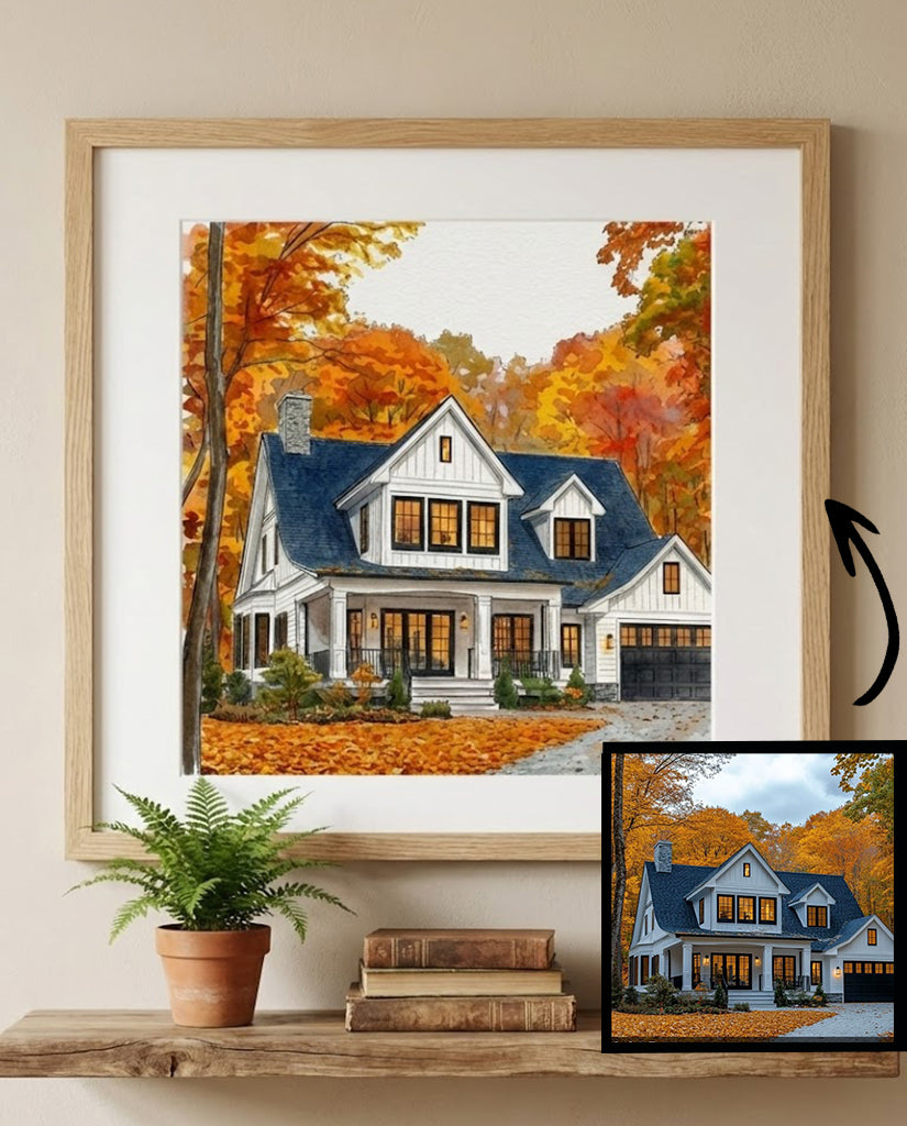 Custom House Portrait Digital Download