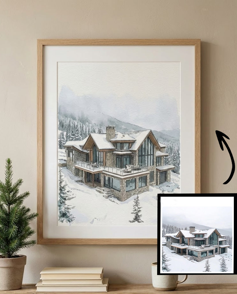 Custom House Portrait Digital Download