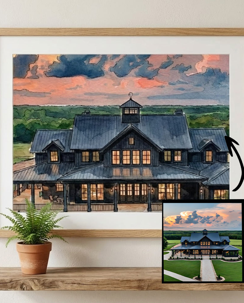 Custom House Portrait Digital Download