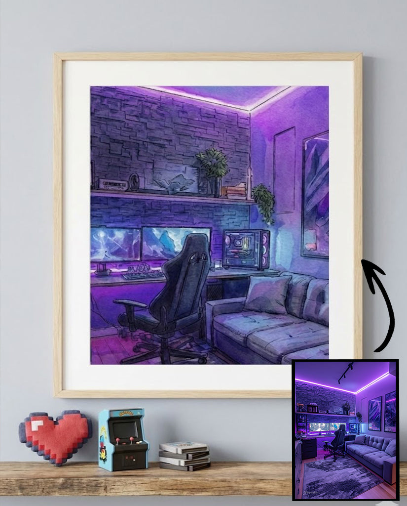 Custom Your Favorite Space Setup Portrait (Digital Download)