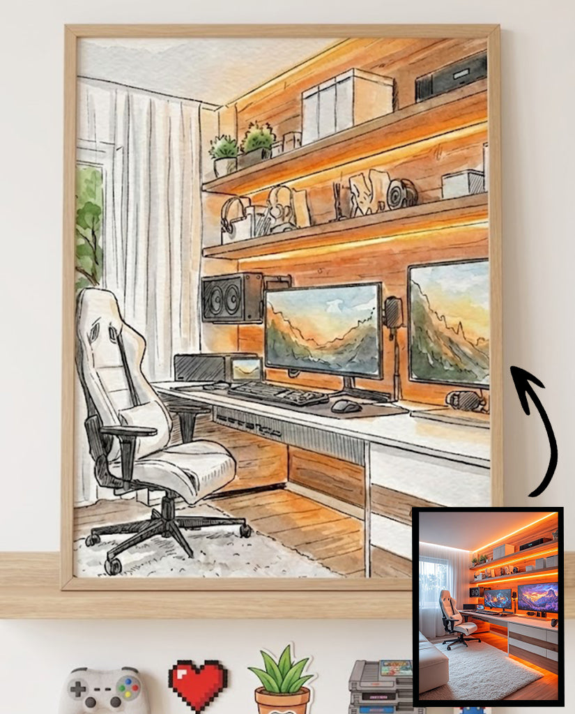 Custom Your Favorite Space Setup Portrait (Digital Download)