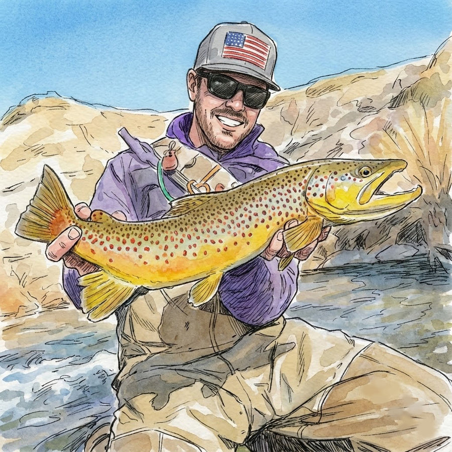 Custom Fishing Portrait – "The Big Catch" Trophy Art (Digital Download)